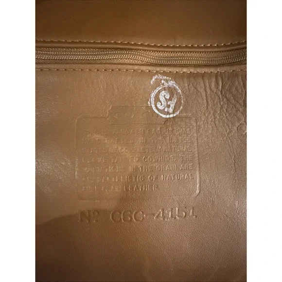 Vintage Coach 4151 Cowhide Drawstring Bucket Bag Brown Soft Leather Crossbody - Picture 11 of 12